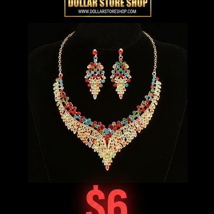 rhinestone jewelry set / parure strass