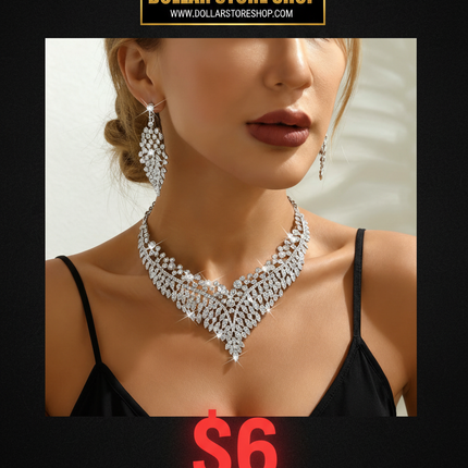 rhinestone jewelry set / parure strass