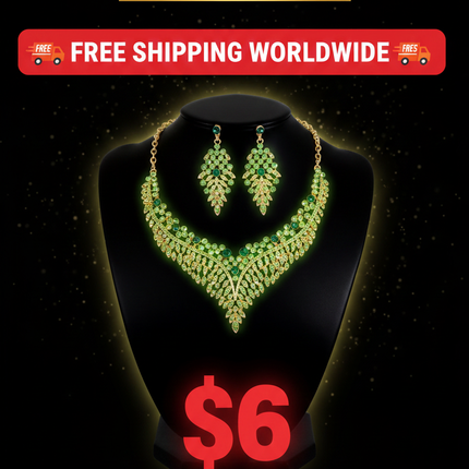 rhinestone jewelry set / parure strass
