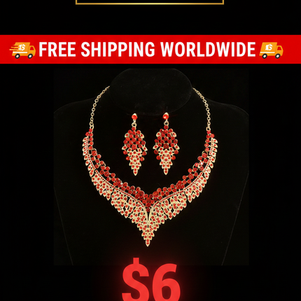 rhinestone jewelry set / parure strass