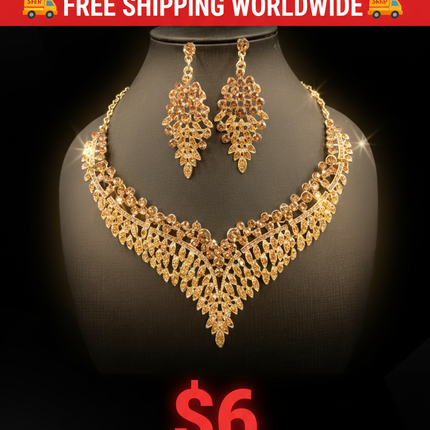 rhinestone jewelry set / parure strass