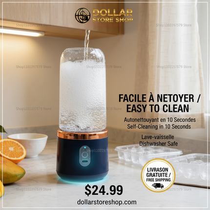 !!!VIRAL!!! Portable Rechargeable Blender USB Juicer 6-Blade 304 Stainless Steel / Mélangeur Portable Rechargeable USB Mixeur 6 Lames Acier Inoxydable 304