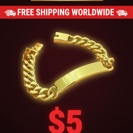 18k gold plated bracelet / bracelet plaqué or 18k