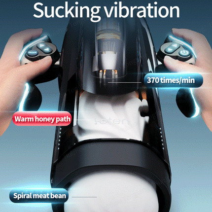 LETEN Automatic Male Masturbator with Sucking Thrusting Modes Heating Stroker Blowiob Machine LCD Display Adult Sex Toy for Men