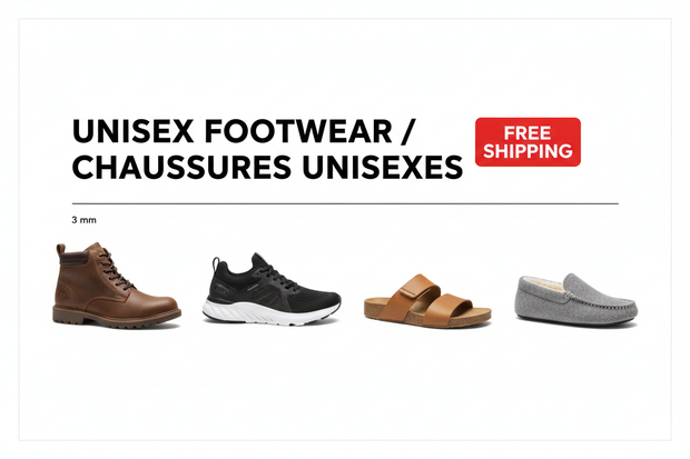 UNISEX FOOTWEAR Collection Banner
