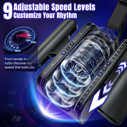 Easylove King Automatic Quickshot Male Masturbator Cup Electric Penis Stroking Telescopic Cock Stroker Auto Pocket Pussy Sleeve